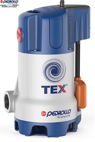 48TEX03A1U Pedrollo TEX 3 — погружной дренажный насос 14,4 м3/ч, напор 10 м, кабель 5 м