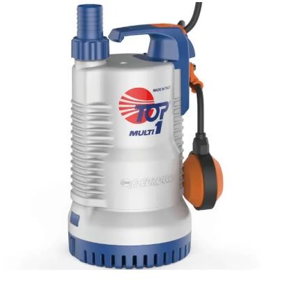 48TPM050A1U Pedrollo TOP-MULTI — Погружной дренажный насос 4,5 м3/ч, напор 26 м, 0,37 кВт