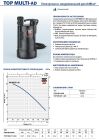 48TPM050A1ADB Pedrollo TOP MULTI 1-AD погружной дренажный насос 4,5 м3/ч, напор 26 м