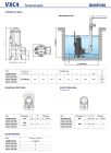 48SGVP970CA Pedrollo VXC4 40/100 — дренажно-фекальный погружной насос, 102 м³/ч, напор до 10 м