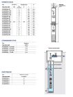 49M42405LA1 Pedrollo 4BLOCK 4/5 глубинный центробежный насос 5,1–7,5 м³/ч, напор 25–50 м, погружение 100 м