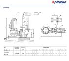 48SGMP980GE Pedrollo MC4 150/80 — погружной дренажный насос для загрязненных вод, 285 м³/ч, напор 23,5 м, 11 кВт