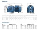 1052730 Pedrollo JSWm 2AX самовсасывающий насос 4.8 м³/ч, напор до 52 м, 1.1 кВт
